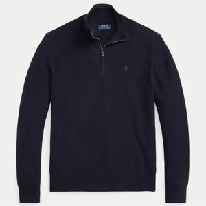 Polo by Ralph Lauren Men's Dark Blue Zip-Up Sweater